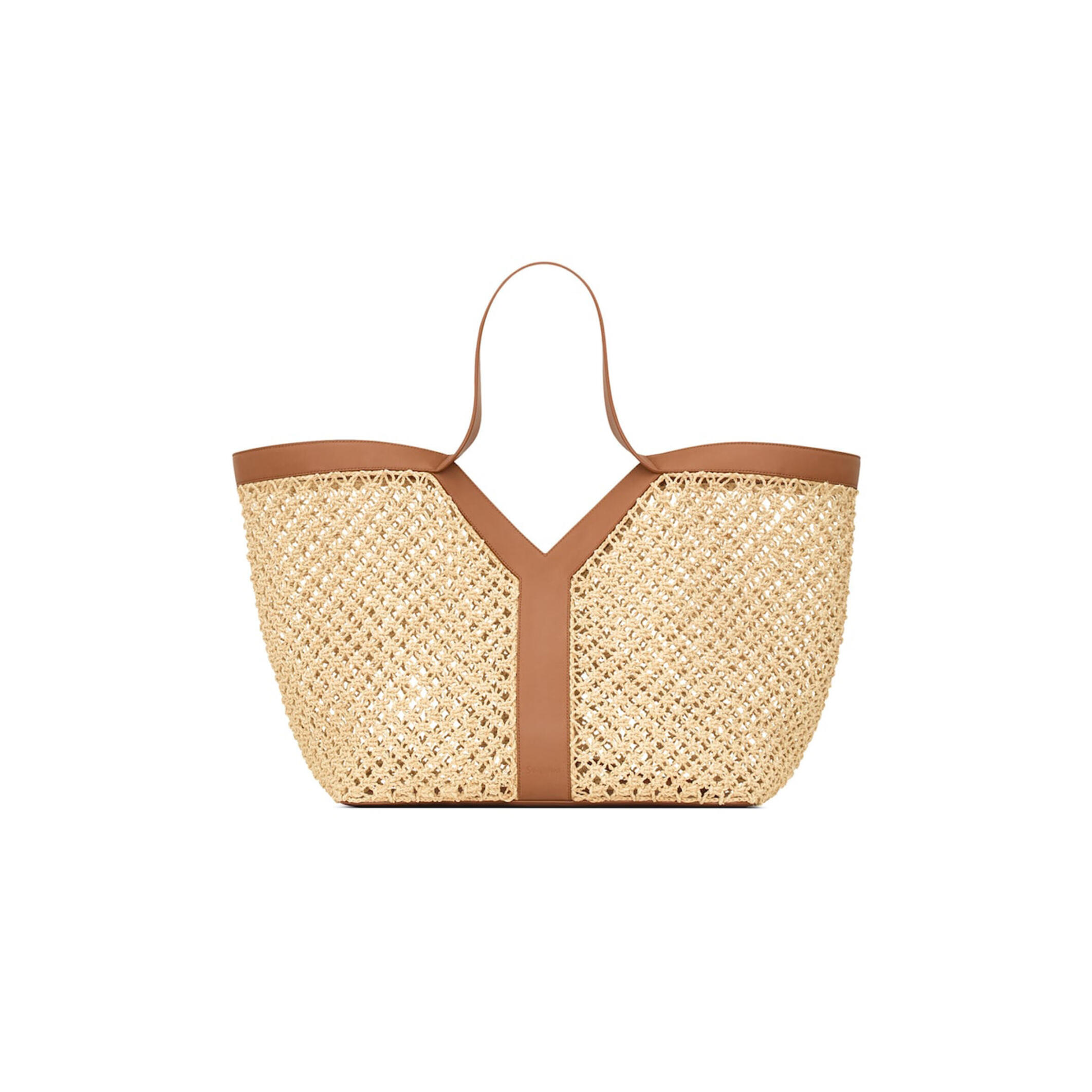 Y51 beige raffia y tote bag 828957gaafi2791 (37*32*22cm)